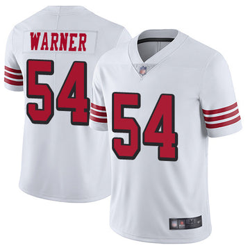 Fred Warner San Francisco 49ers white Vapor jersey