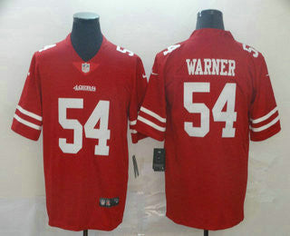 Fred Warner San Francisco 49ers red Vapor jersey
