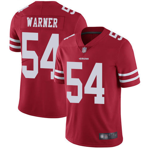 Fred Warner San Francisco 49ers red Vapor jersey
