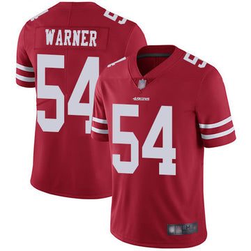 Fred Warner San Francisco 49ers red Vapor jersey