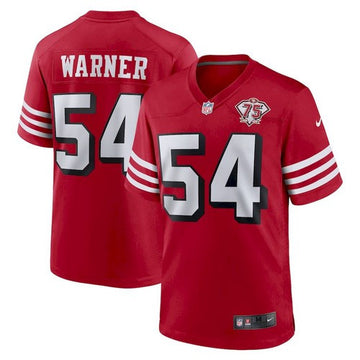 Fred Warner San Francisco 49ers scarlet jersey