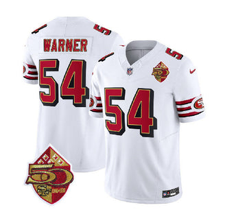 Fred Warner San Francisco 49ers white Throwback jersey