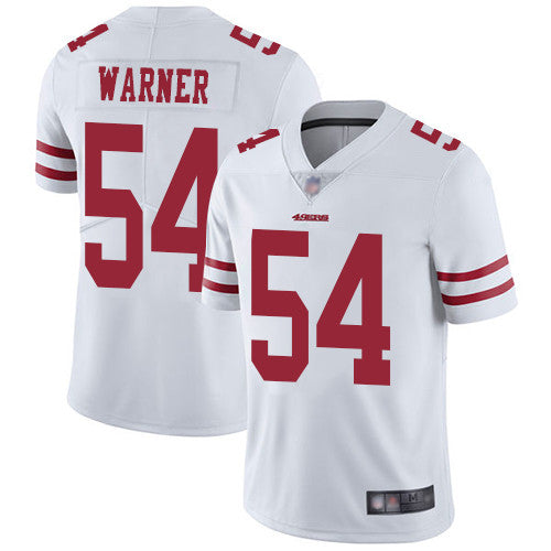 Fred Warner San Francisco 49ers white Vapor jersey