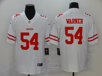 Fred Warner San Francisco 49ers white Vapor jersey