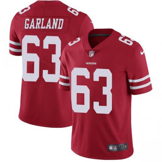 Ben Garland San Francisco 49ers red Vapor jersey