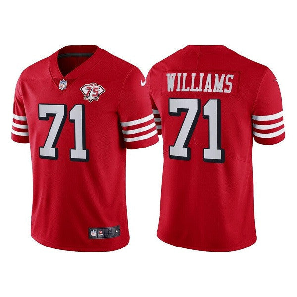 Trent Williams San Francisco 49ers red Vapor jersey
