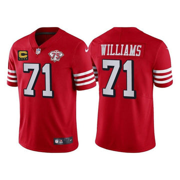 Trent Williams San Francisco 49ers red Vapor jersey