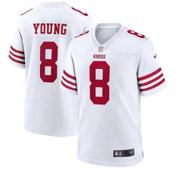 Steve Young San Francisco 49ers white Game jersey