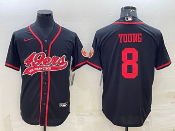 Steve Young San Francisco 49ers black jersey