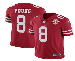 Steve Young San Francisco 49ers red Vapor jersey