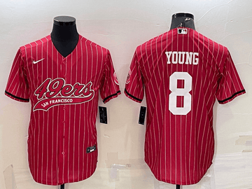 Steve Young San Francisco 49ers red jersey