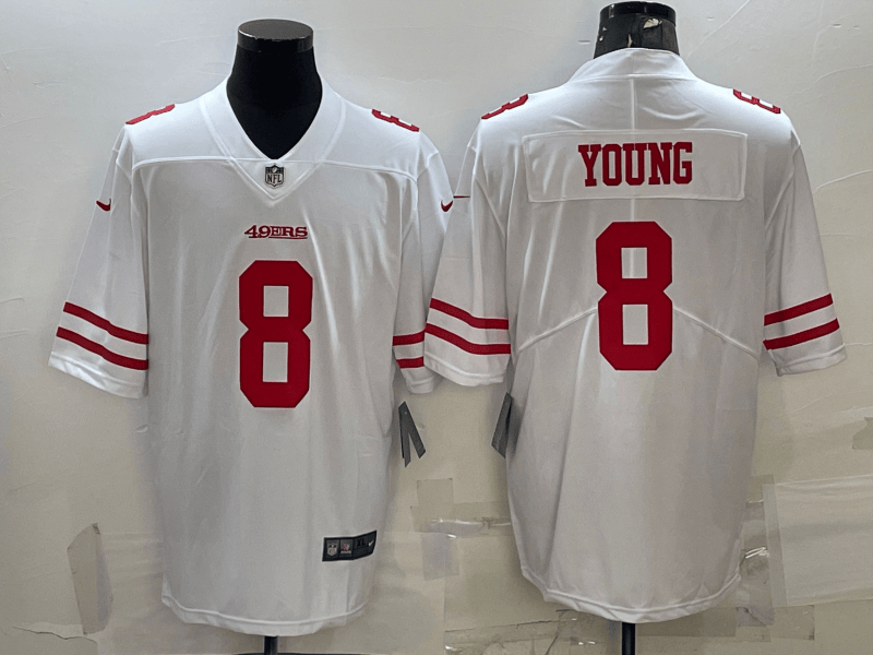 Steve Young San Francisco 49ers white Vapor jersey