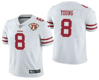 Steve Young San Francisco 49ers white Vapor jersey
