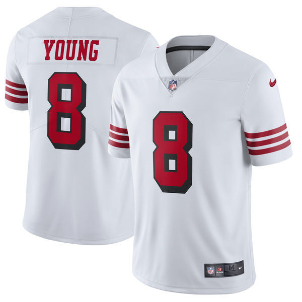 Steve Young San Francisco 49ers white Vapor jersey