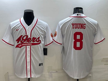 Steve Young San Francisco 49ers white jersey