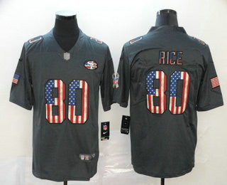 Jerry Rice San Francisco 49ers black Salute To Service jersey