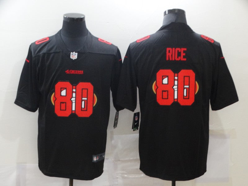 Jerry Rice San Francisco 49ers black Vapor jersey