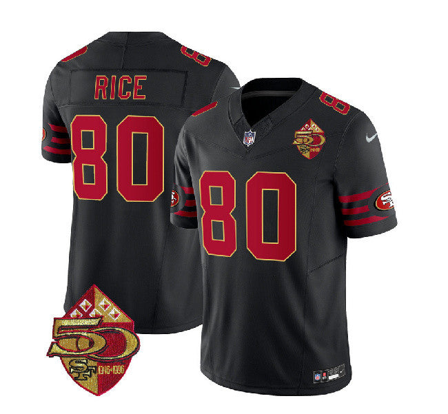 Jerry Rice San Francisco 49ers black Throwback jersey