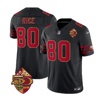 Jerry Rice San Francisco 49ers black Throwback jersey
