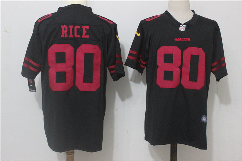 Jerry Rice San Francisco 49ers black Vapor jersey