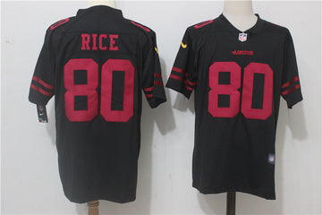 Jerry Rice San Francisco 49ers black Vapor jersey