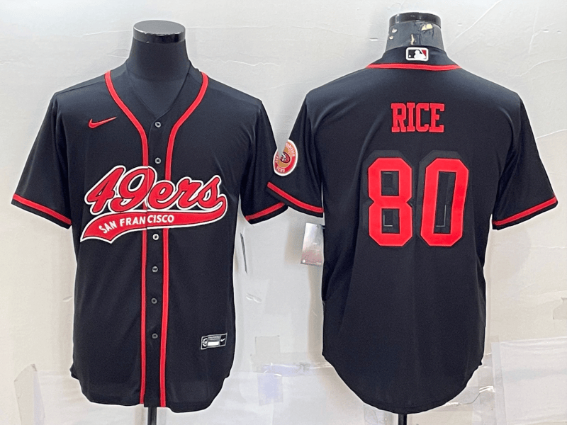 Jerry Rice San Francisco 49ers black Color Rush jersey
