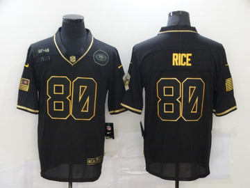 Jerry Rice San Francisco 49ers black Salute To Service jersey