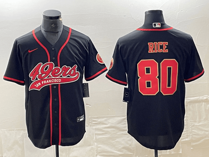 Jerry Rice San Francisco 49ers black jersey