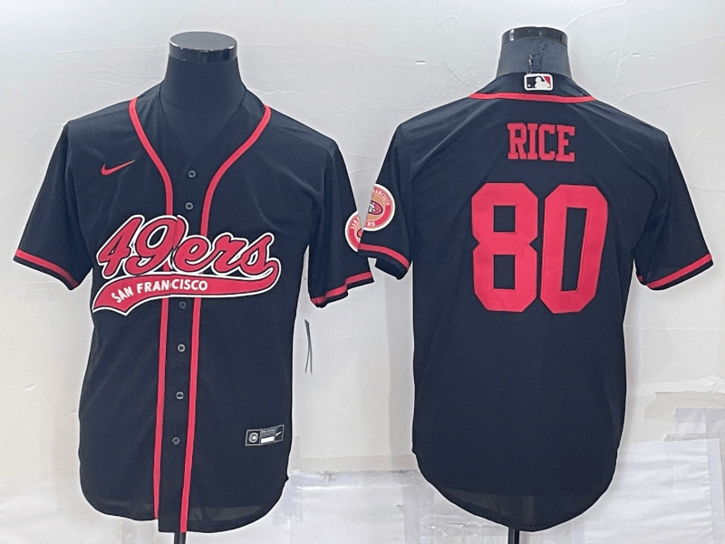 Jerry Rice San Francisco 49ers black jersey