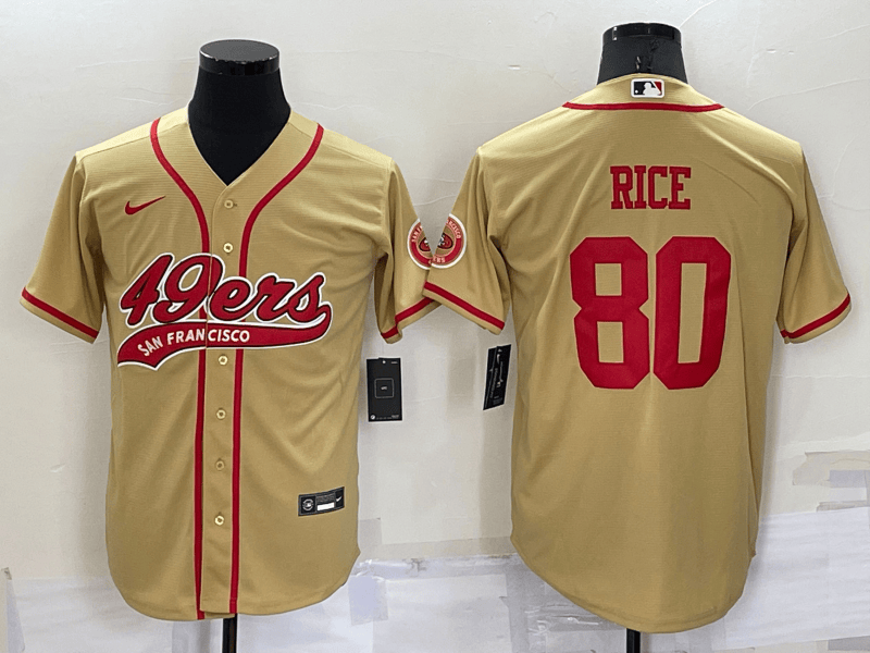 Jerry Rice San Francisco 49ers gold jersey