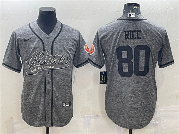 Jerry Rice San Francisco 49ers gray jersey