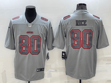 Jerry Rice San Francisco 49ers grey Vapor jersey