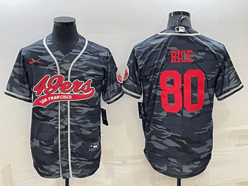Jerry Rice San Francisco 49ers grey Camo jersey