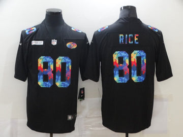 Jerry Rice Multi-Color San Francisco 49ers black Vapor jersey