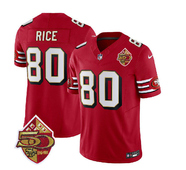 Jerry Rice San Francisco 49ers red Throwback jersey