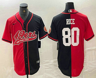 Jerry Rice San Francisco 49ers red jersey