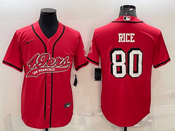 Jerry Rice San Francisco 49ers red Color Rush jersey