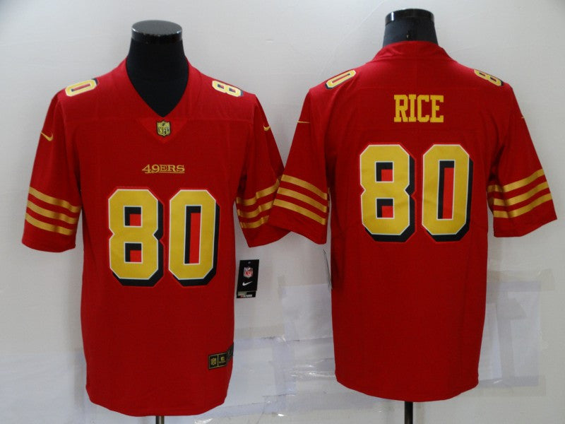 Jerry Rice San Francisco 49ers red Vapor jersey