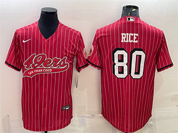 Jerry Rice San Francisco 49ers red jersey