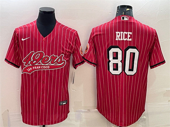 Jerry Rice San Francisco 49ers red jersey