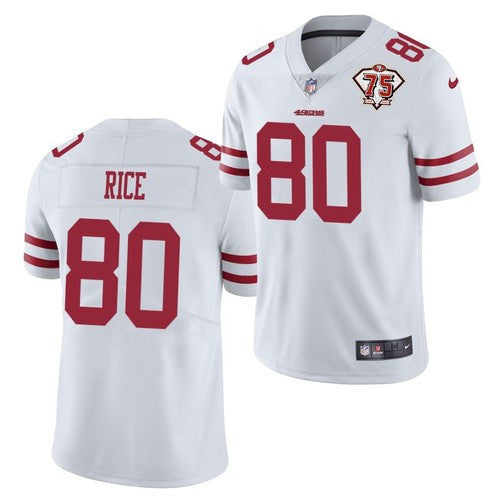 Jerry Rice San Francisco 49ers white Vapor jersey