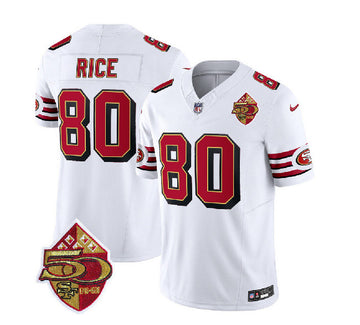 Jerry Rice San Francisco 49ers white Throwback jersey