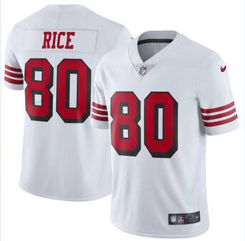 Jerry Rice San Francisco 49ers white Color Rush jersey