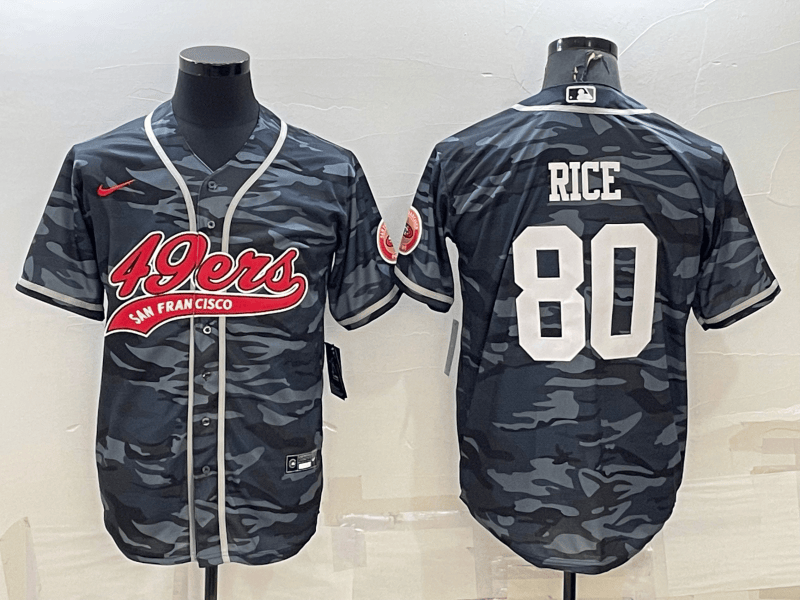 Jerry Rice San Francisco 49ers white Camo jersey