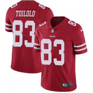 Levine Toilolo San Francisco 49ers red Vapor jersey