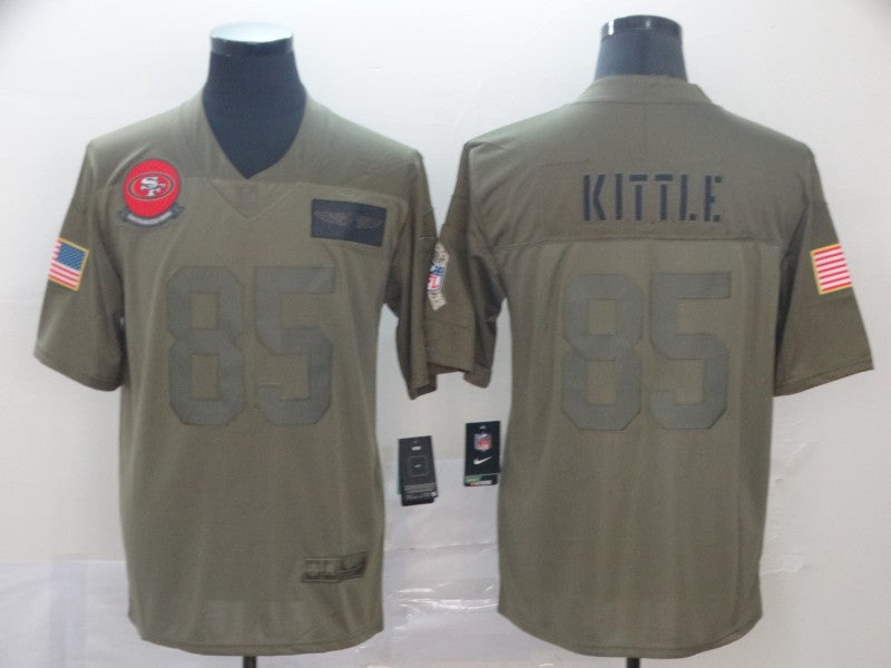 George Kittle San Francisco 49ers camo Salute To Service jersey