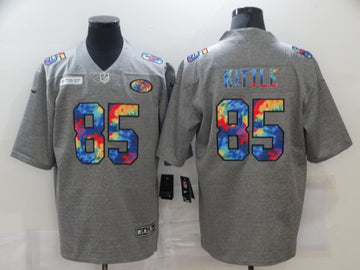 George Kittle San Francisco 49ers grey Limited jersey