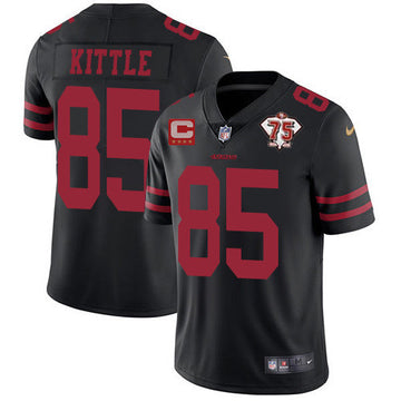 George Kittle San Francisco 49ers black Vapor jersey