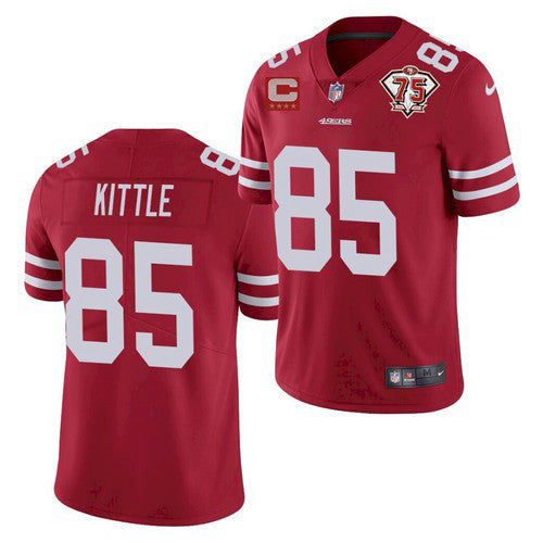 George Kittle San Francisco 49ers red Vapor jersey