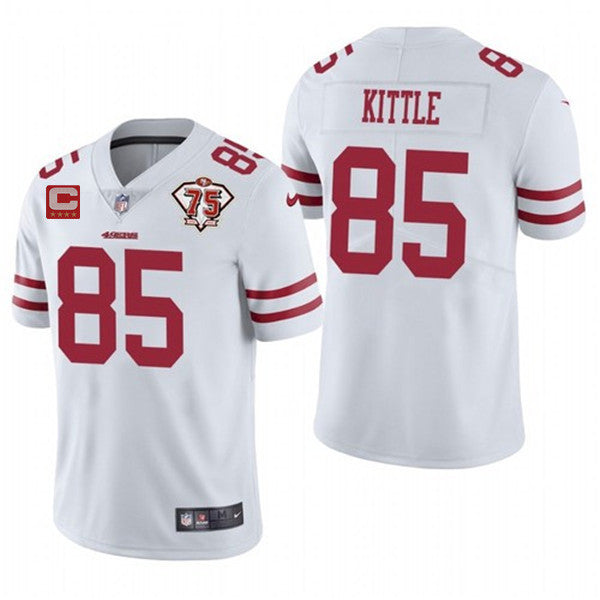 George Kittle San Francisco 49ers white Vapor jersey